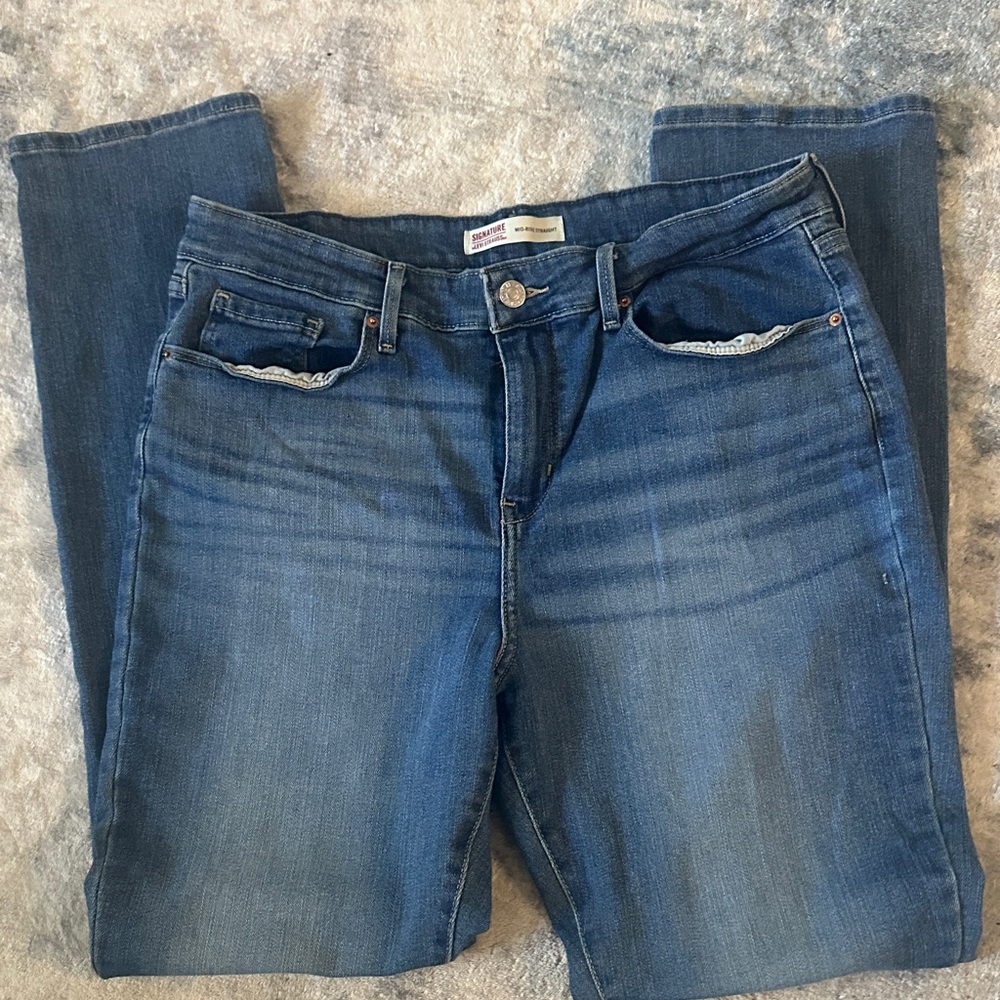 Levi's Classic Blue Straight Leg Jeans